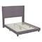 Flash Furniture Gray Velvet Full Platform Bed with Headboard YK-1079-GY-F-GG - alternate 5